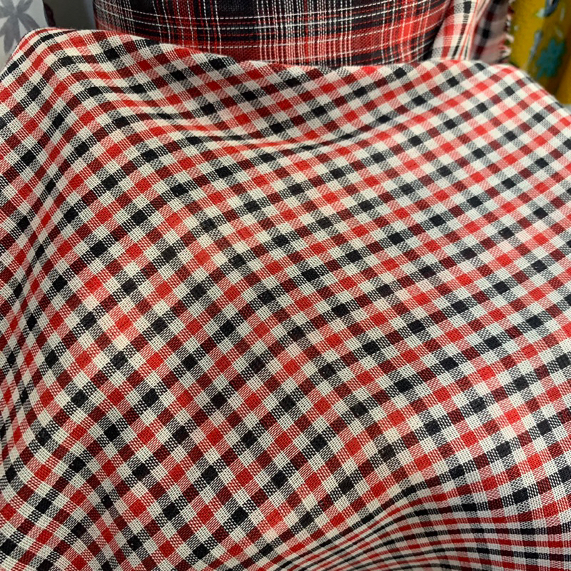 kain katun yandred motif kotak - kain katun kotak-kotak - kain yandred - kain yandred motif 2 sisi