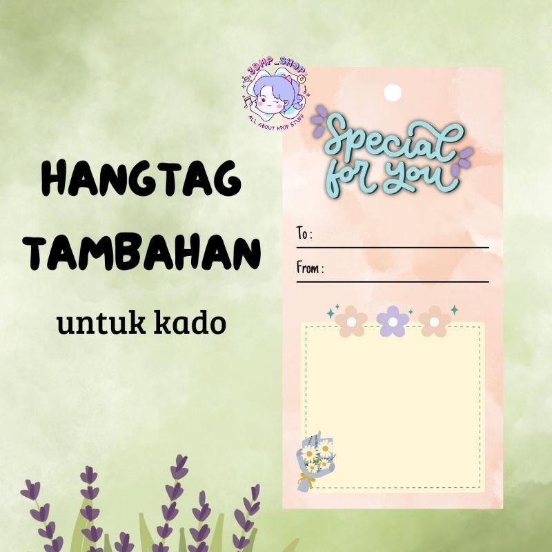 HANGTAG KARTU UCAPAN KADO GIFT HANG TAG HADIAH