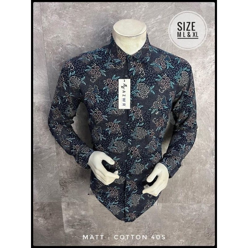 Kemeja batik pria original azwr