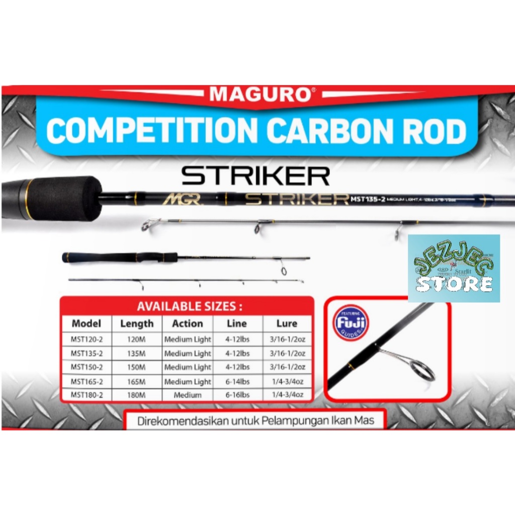 Joran MAGURO STRIKER 120 / 135 / 150 / 165 / 180 | JORAN PELAMPUNGAN IKAN MAS