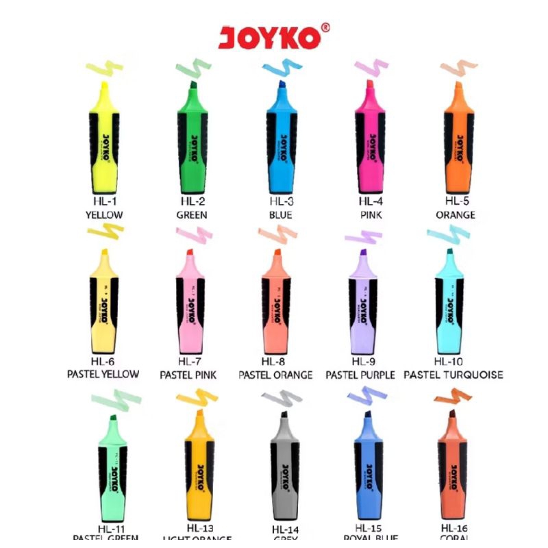 

Highlighter - pewarna - penanda Joyko ( 1pak/10pcs )