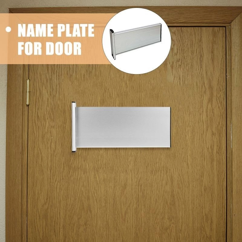 

12x28cm Papan Nama Pintu Kantor Papan Nama Ruangan Sliding Papan Nama Kantor Costum Tulisan