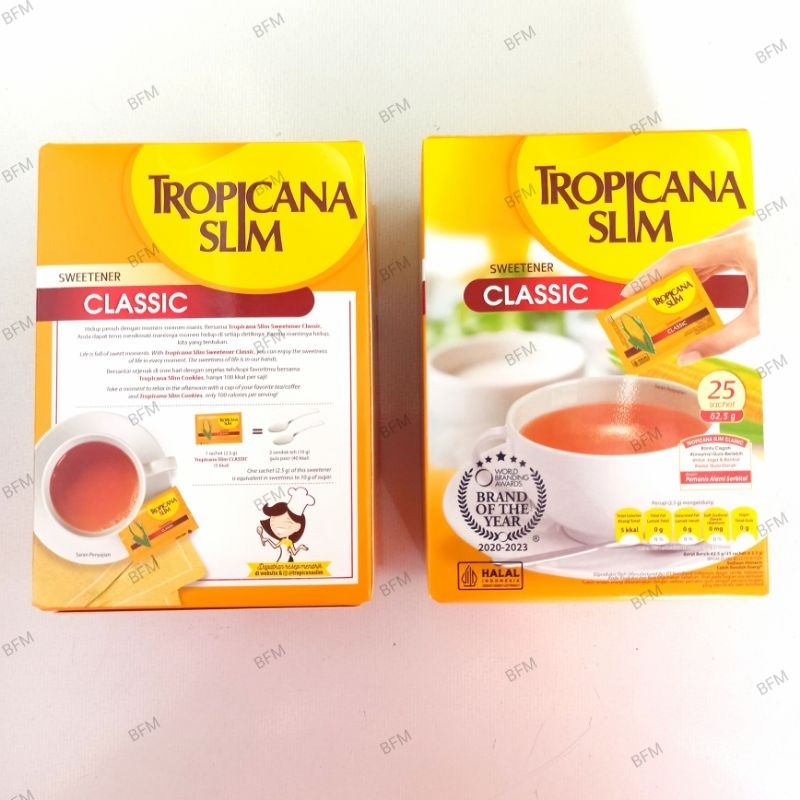 

Tropicana Slim Classic 25 Sachet 62,5 Gr