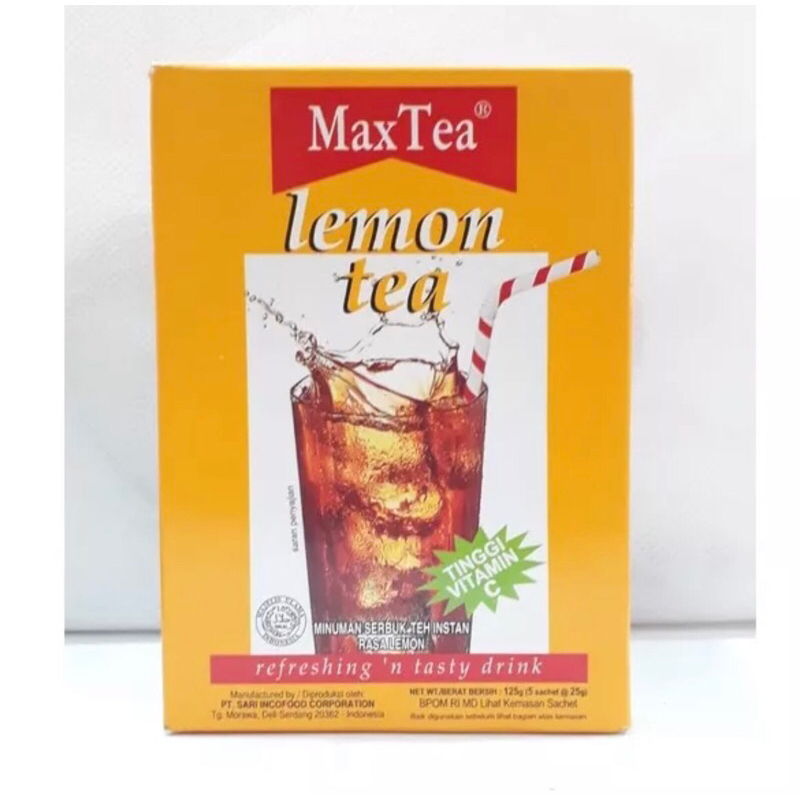 

Max Tea lemon tea isi 5 sachet 25gr