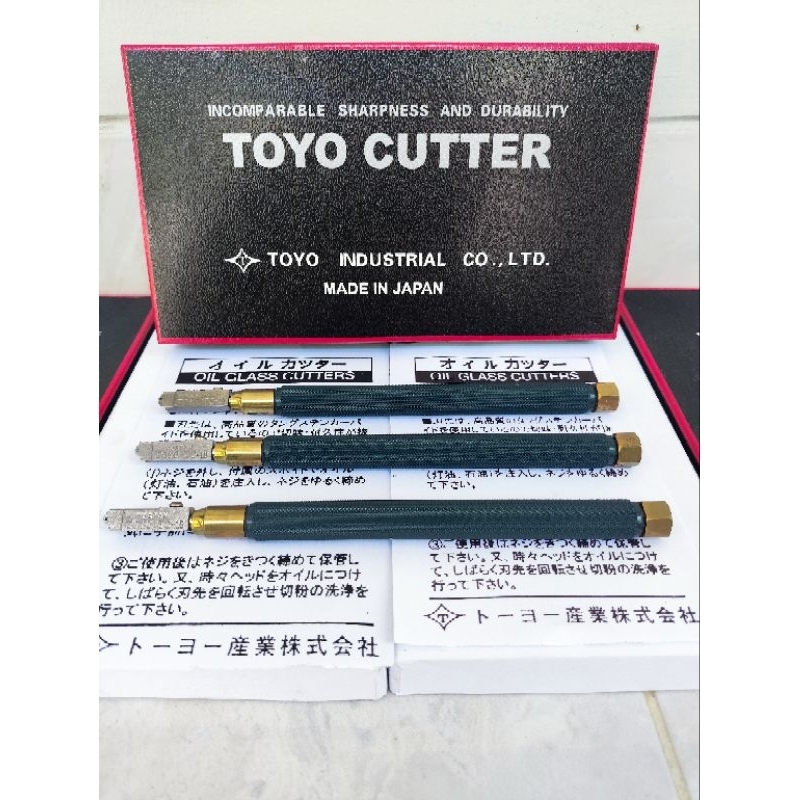 Oil Glass Cutter Toyo tc 10 Original Japan Alat Pemotong Kaca Toyo Premium Quality Japan TC 10 toyo 