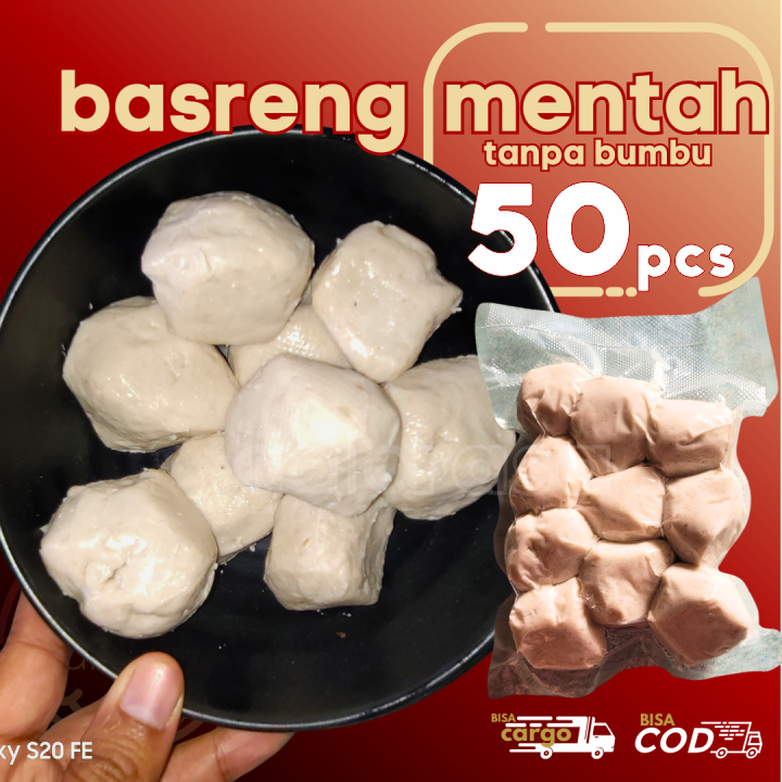 

BASRENG MENTAH 50pcs Kemasan Vacuum Kualitas Premium by GaiaRasa