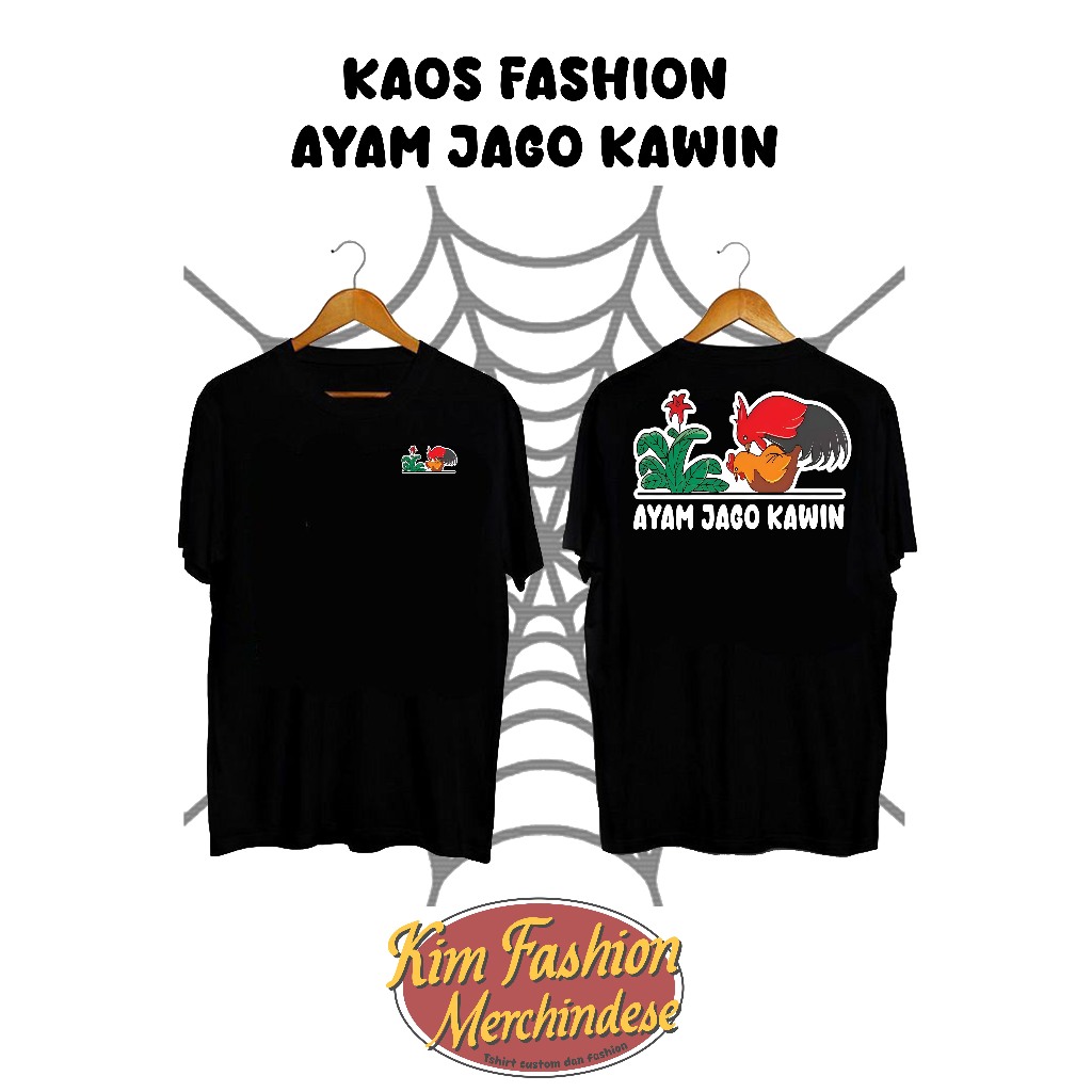 AYAM JAGO KAWIN - Kaos Distro ART Mangkok Ayam - Pria Dan Wanita - Kaos DISTRO
