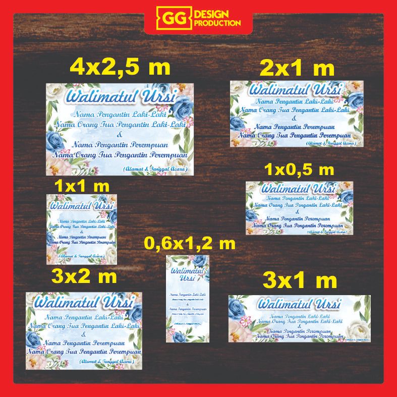 Cetak Banner MMT spanduk baliho Nikahan termurah bisa custom