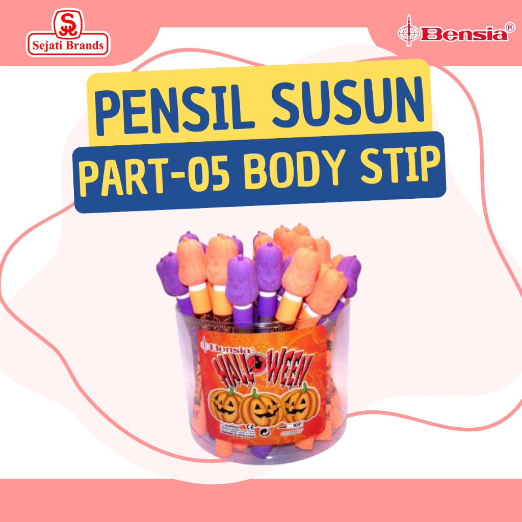 

BENSIA Pensil Susun PART-05 Body Stip (isi 36 pc)