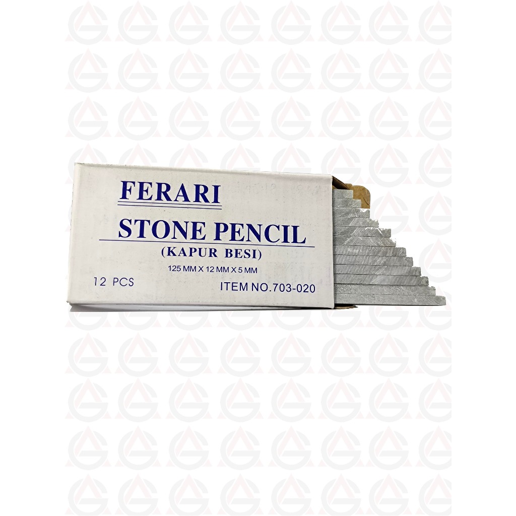

KAPUR BESI FERRARI PUTIH - PLATE STONE PENCIL - PENSIL TULIS BESI