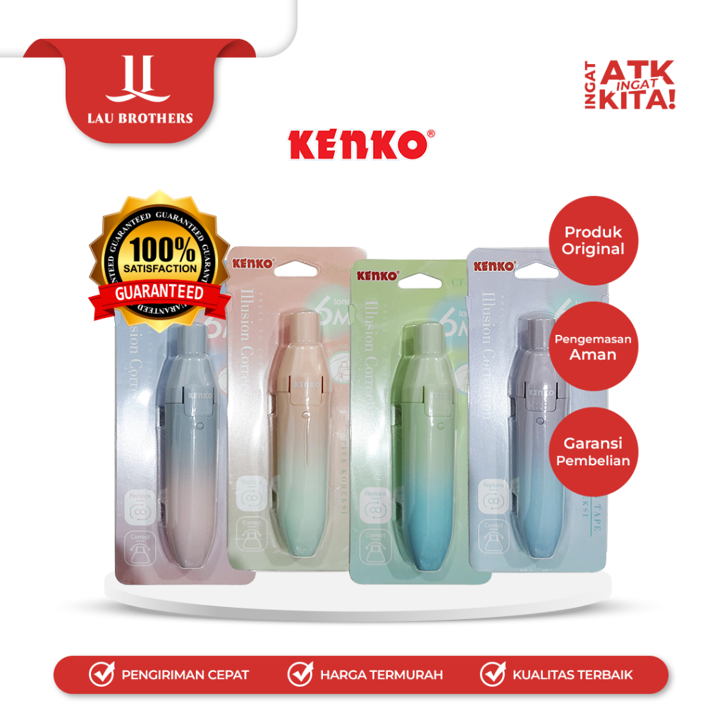 

KENKO PITA KOREKSI/ CORRECTION TAPE CT-601 [6M x 5mm] (1PC)