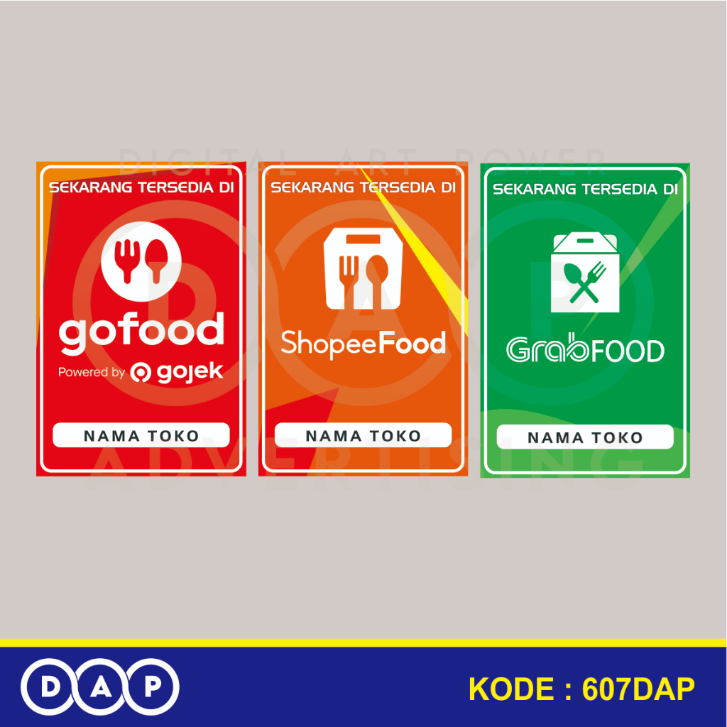 

607 - STIKER LABEL TERSEDIA DI TOKO ONLINE - 15 X 10 CM - VYNIL - TERBAIK
