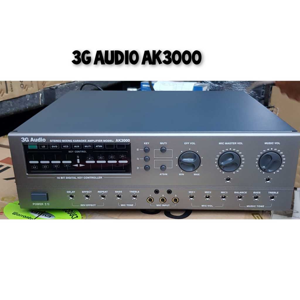 Amplifier 3g Audio Ak3000 Stereo Mixing Amplifier