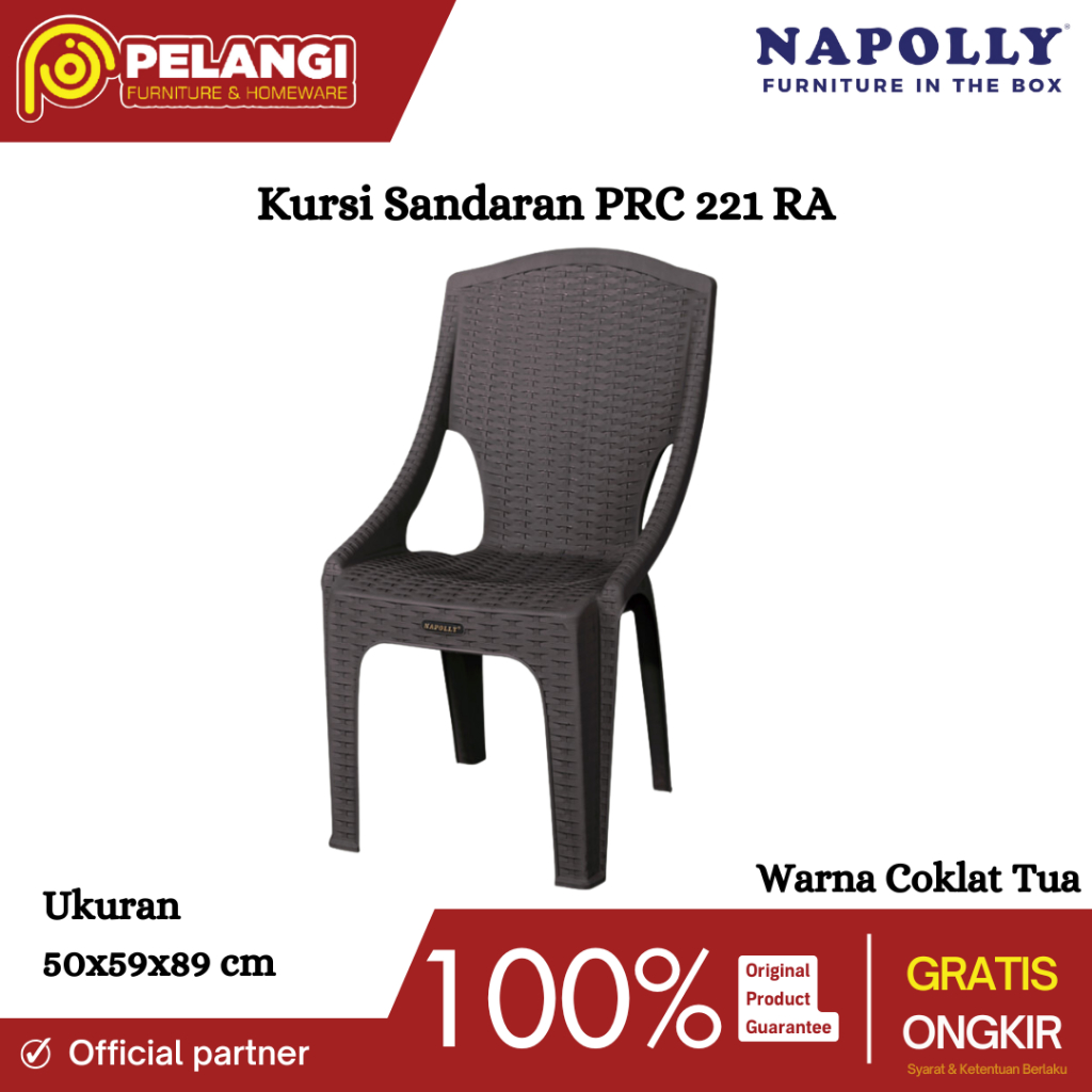 Kursi Napolly PRC 221 RA | Kursi Plastik Napolly | Kursi Plastik | Kursi Santai | Kursi Sandaran