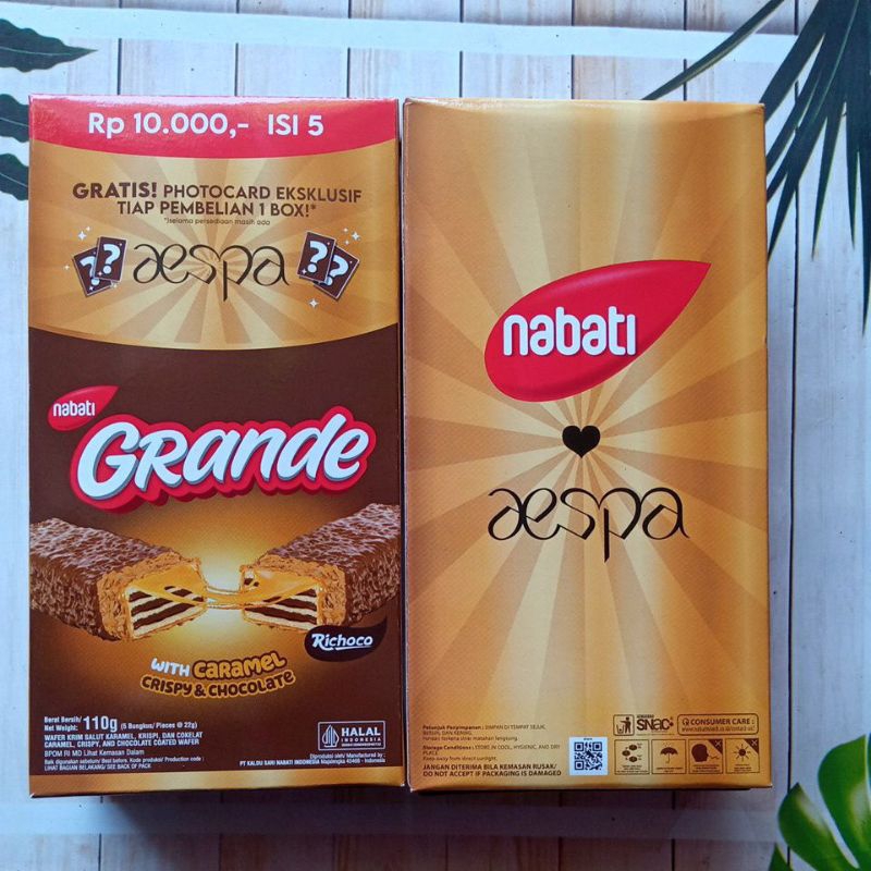 

NABATI GRANDE WITH CARAMEL 1 Pack isi 5