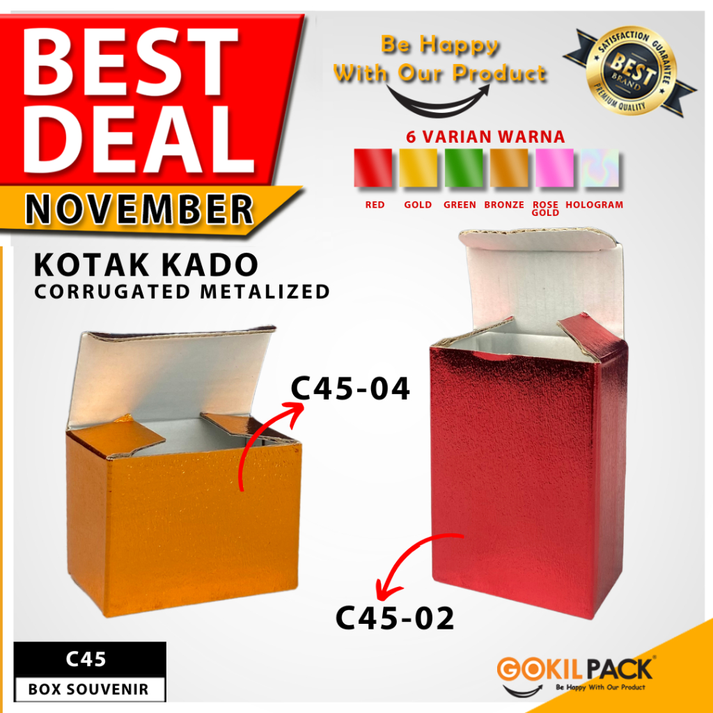 

Kotak Souvenir Hologram - Box Packaging Kecil - Dus Hadiah Kado - C45