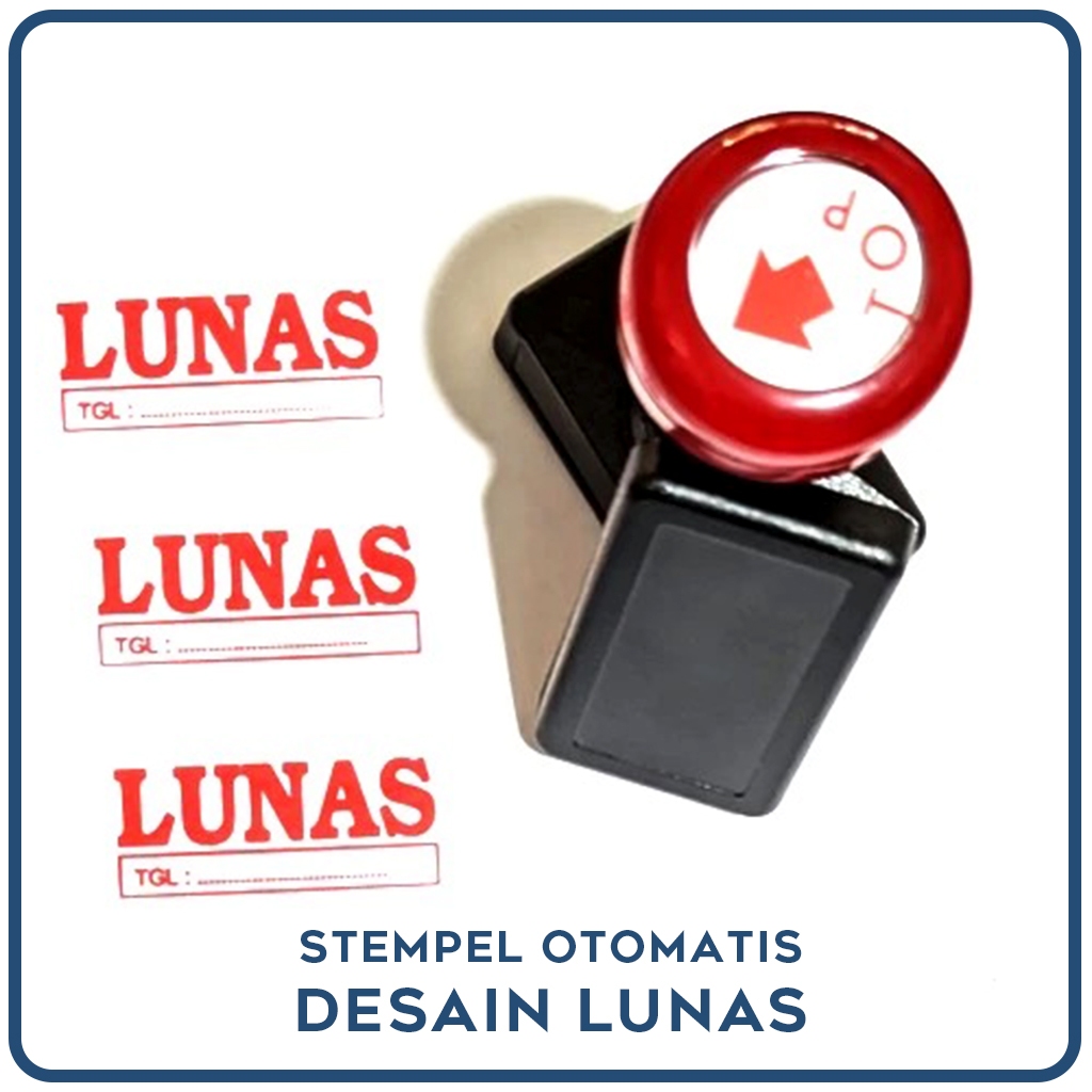 

Stempel Flash Lunas Otomatis I Stempel Persegi Panjang | Ukuran 32 x 55 mm