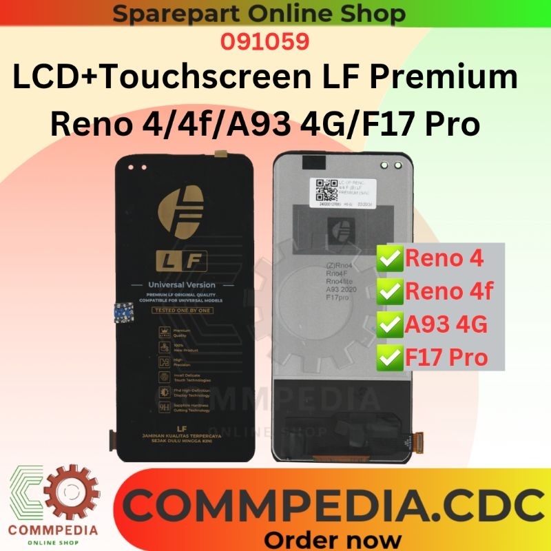 LCD+Ts Oppo Reno 4/4f/A93 4G/F17 Pro