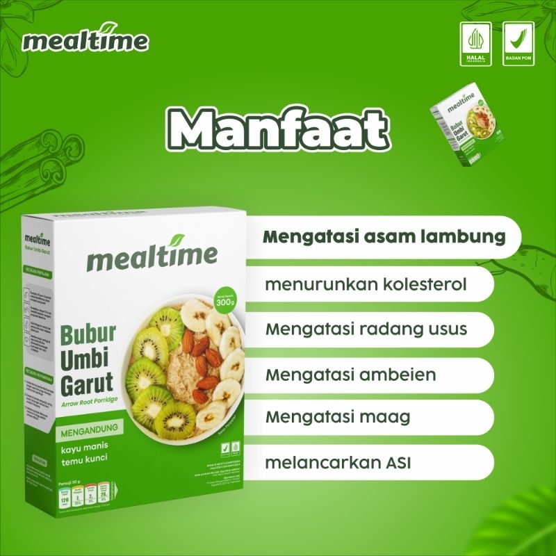 

Atasi Asam Lambung dengan Mealtime Sereal Bubur Umbi Garut Premium