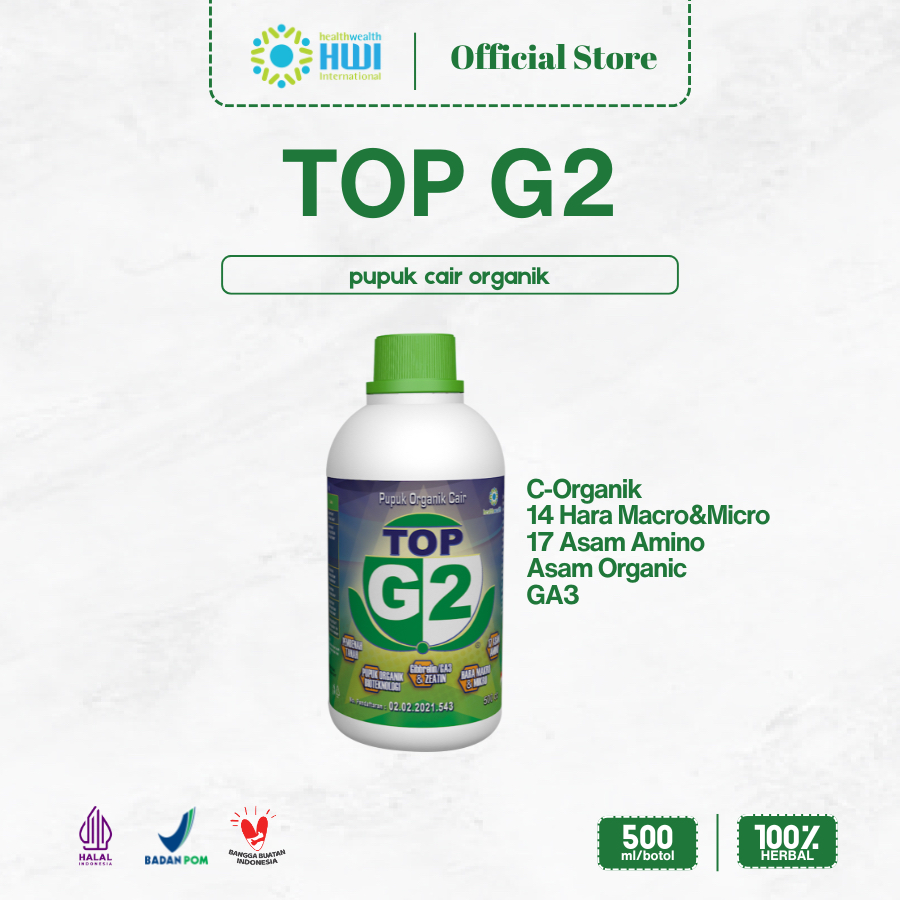 TOP G2 HWI 100% Original | Pupuk Cair Organik