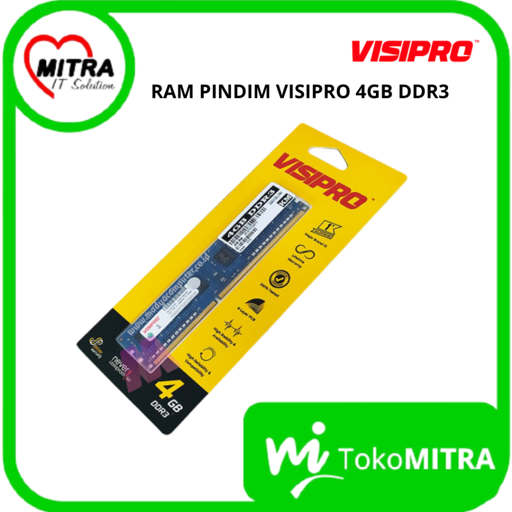 RAM PINDIM VISIPRO 4GB DDR3