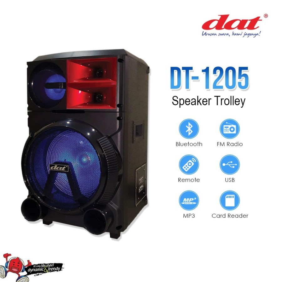 SPEAKER PORTABLE DAT DT 1205 BLUETOOTH ELECTRO DAT DT1205