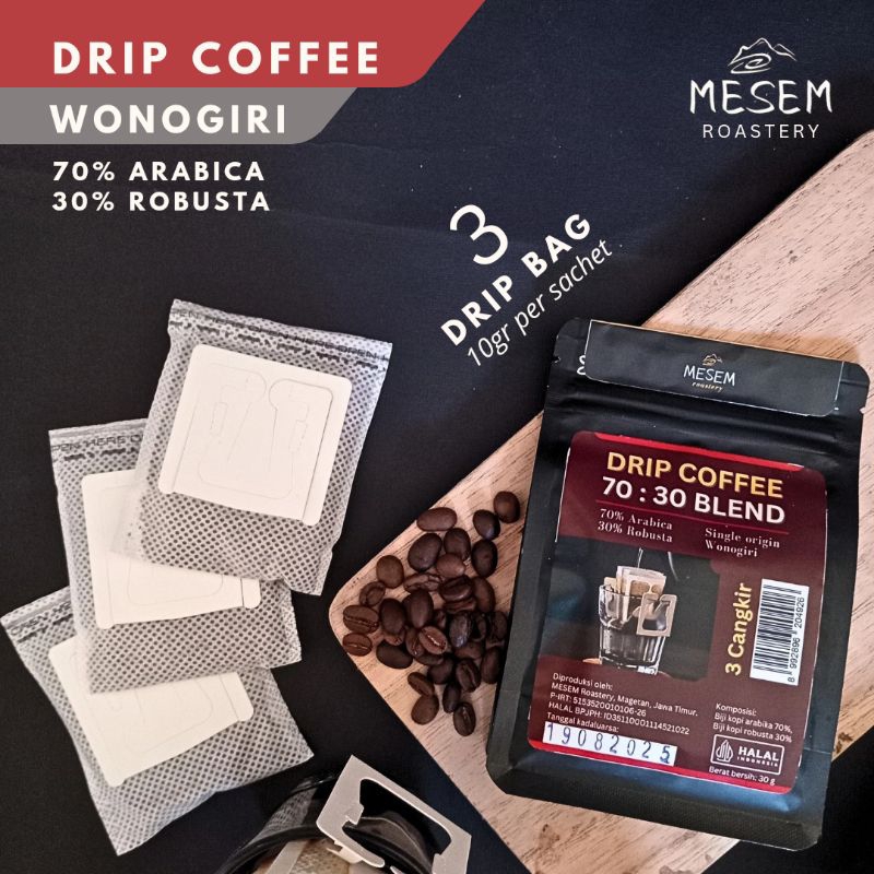 

Kopi Drip Blend Arabika Robusta | Drip Coffee Premium | Kopi Bubuk Sachet Drip House Blend