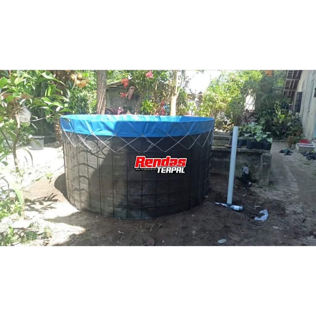 Kolam Terpal Bulat Orchid Diameter 2,5 Tinggi 1.2 (Terpal Saja)