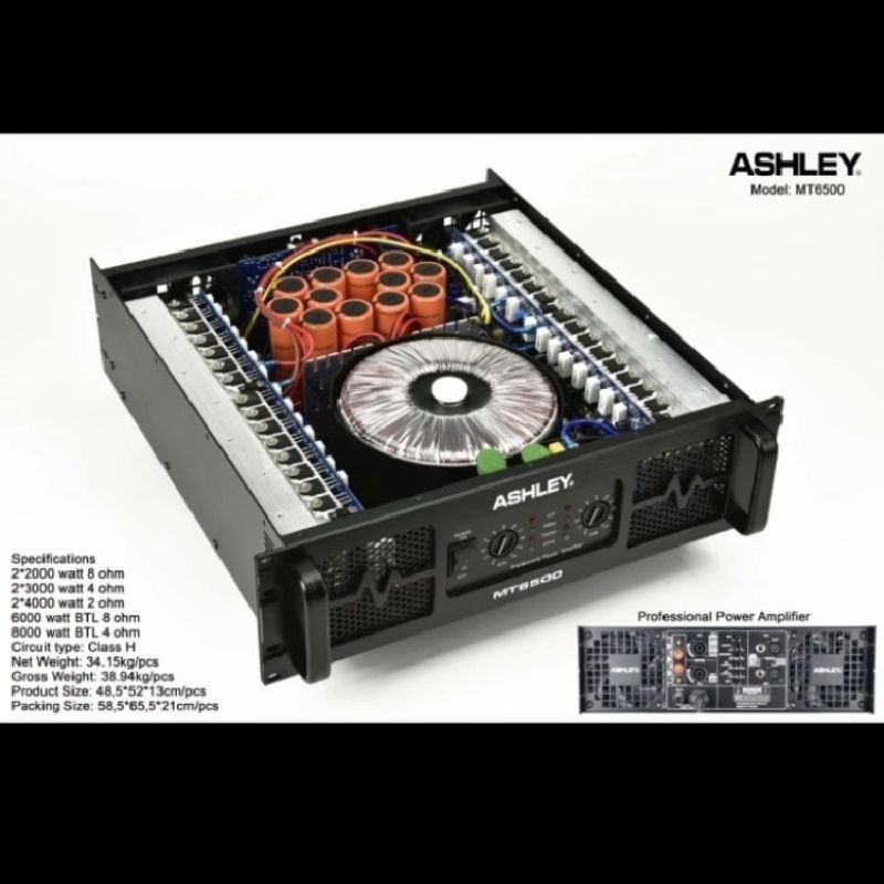 Power amplifier Ashley MT6500 original mt 6500