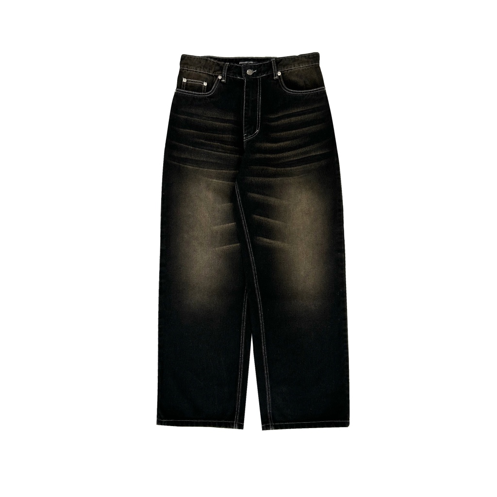 BAGGY PANTS DENIM BLACK COFFE MOODDAY PROJECT