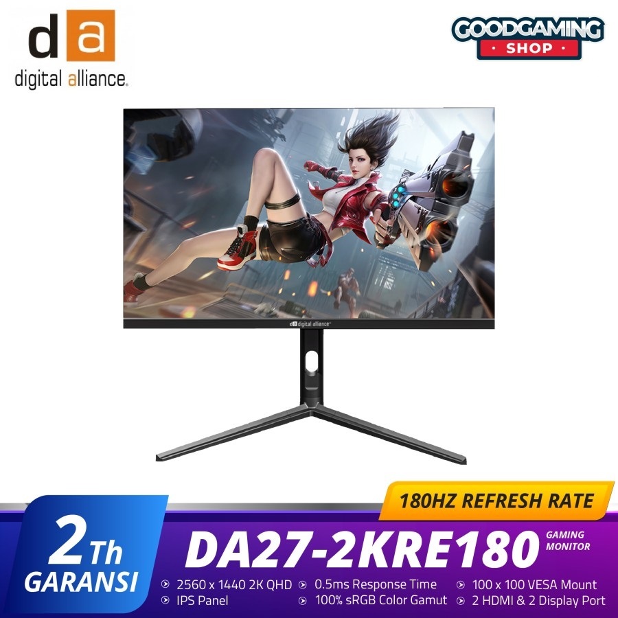 Monitor LED Digital Alliance 27 180Hz IPS 2K 1ms 99% SRGB DA27-2KRE180
