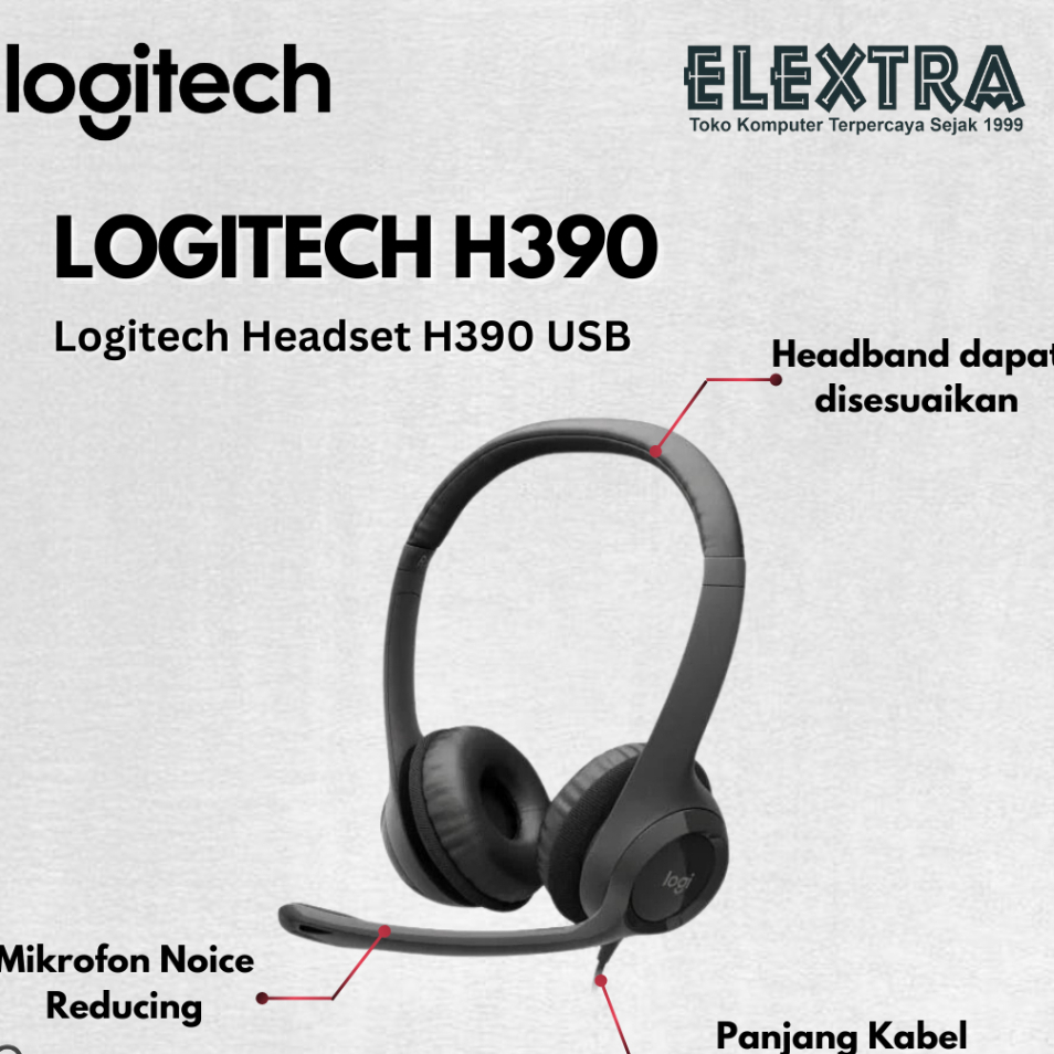 Headset Logitech H390 USB