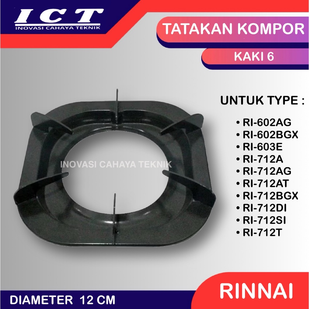 Tatakan Kompor Rinnai Kaki 6 / Tatakan Kompor Gas Kaki 6