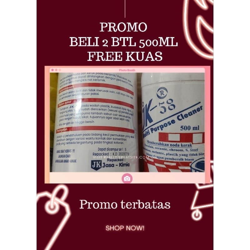 pembersih serbaguna Jk-58 500ml pembersih kerak kamar mandi