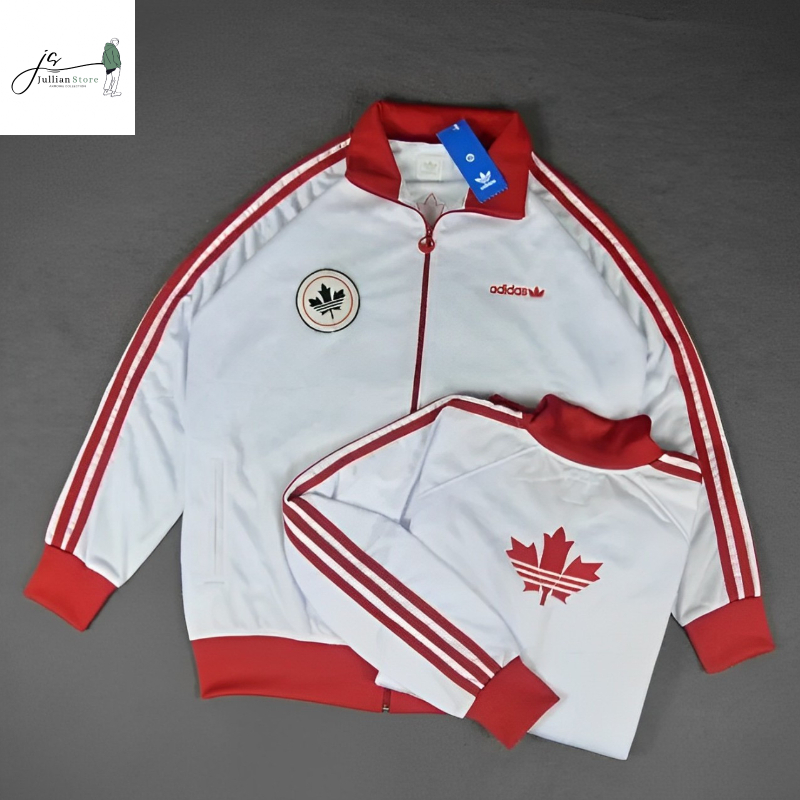 (COD) Jullian Store Jaket Tracktop Adidas Canada FULL BORDIR Premium Quality / Jaket Adidas Tractop 