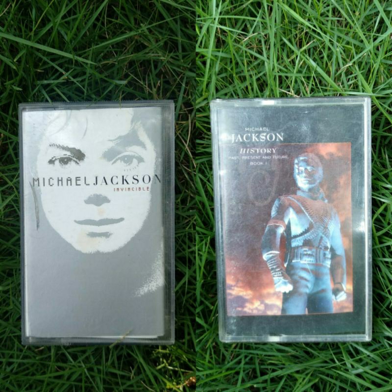 Paket Kaset Pita Michael Jackson Album Invincible dan Album History