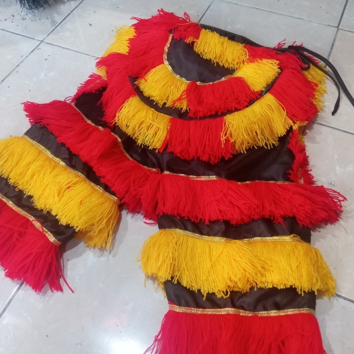 Celana Barong Anak + Embong Celana Bawahan Barongan Jaranan Celana Rumbai Celana Barongsai Anak