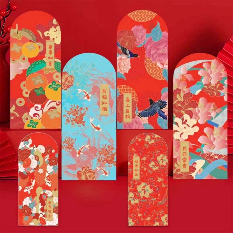 

(Isi 6) Money Envelope Chinese Red Envelopes Lunar Amplop Duit Amplop Uang Wedding