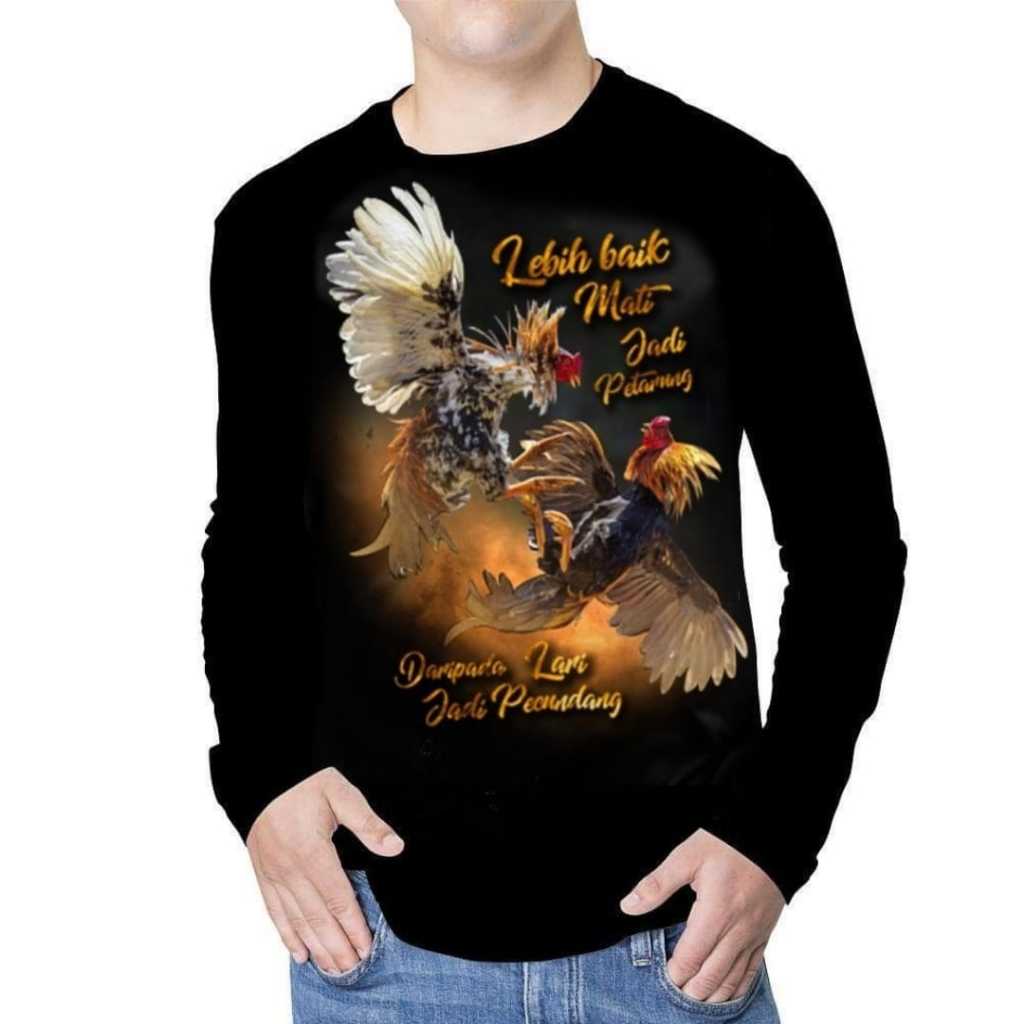 Kaos Lengan Panjang Ayam Emas