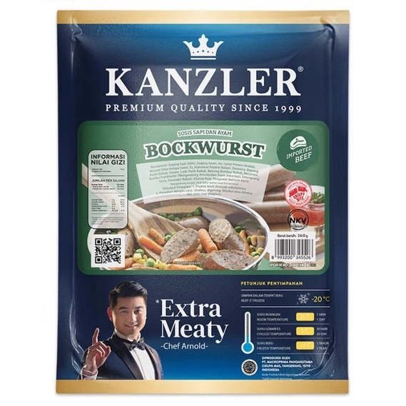 

Kanzler Sosis Bockwurst 360gr SOSIS (Citra Rasa)