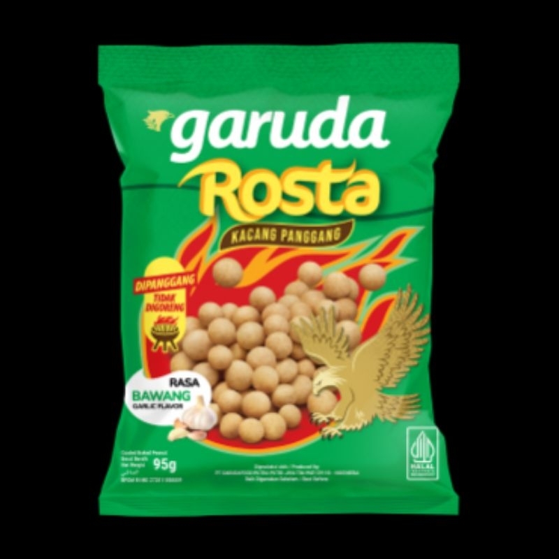 

Garuda Rosta kacang oven rasa bawang 95/100G