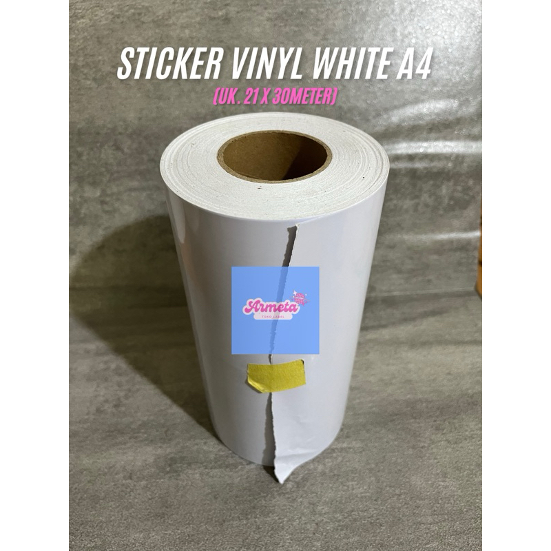 

Sticker Vinyl White Glossy A4 (uk. 21x30meter)