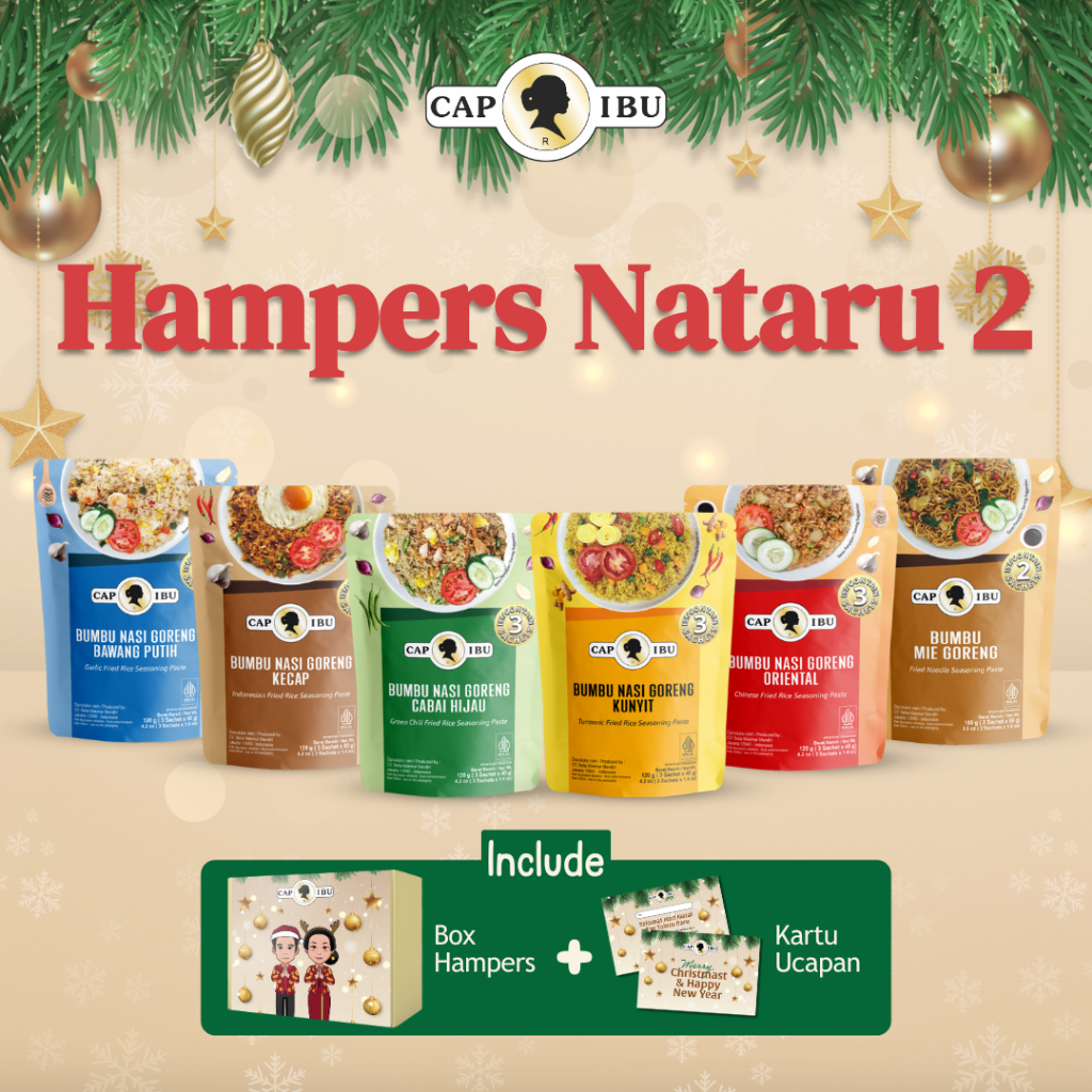 

CAP IBU HAMPERS NATARU 2 - Bumbu Nasi Goreng All Varian dan Bumbu Mie Goreng Pouch