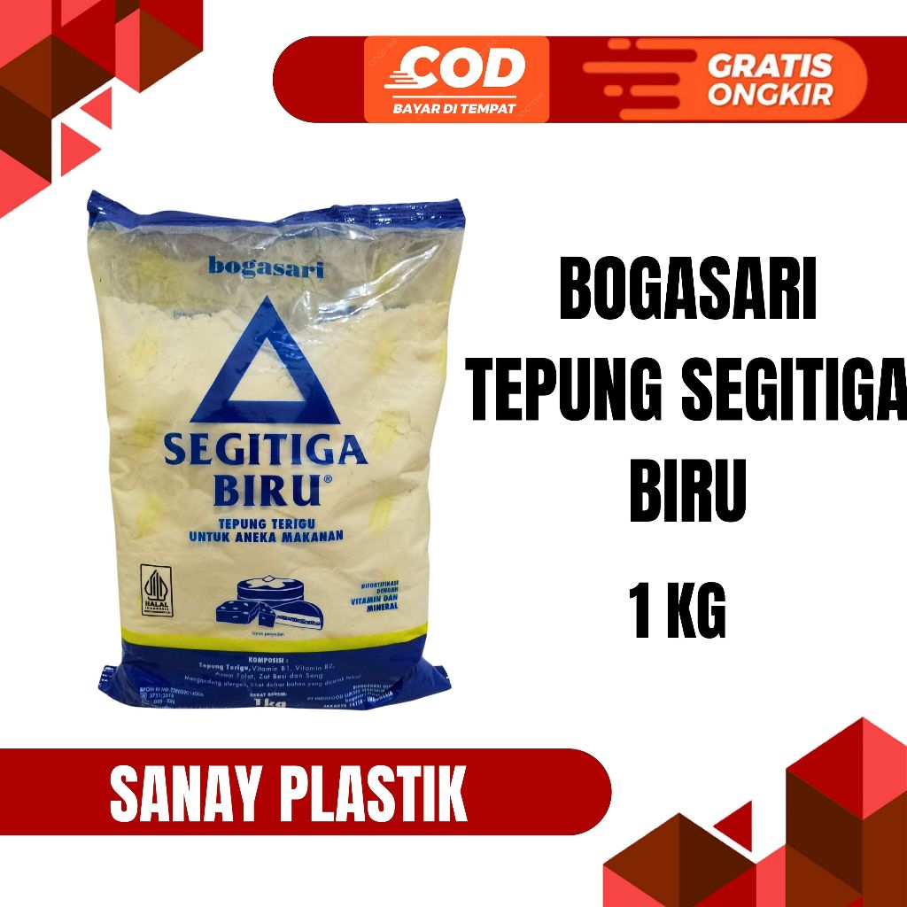 

TEPUNG TERIGU SEGITIGA BIRU 1 KG DAN 500 GRAM