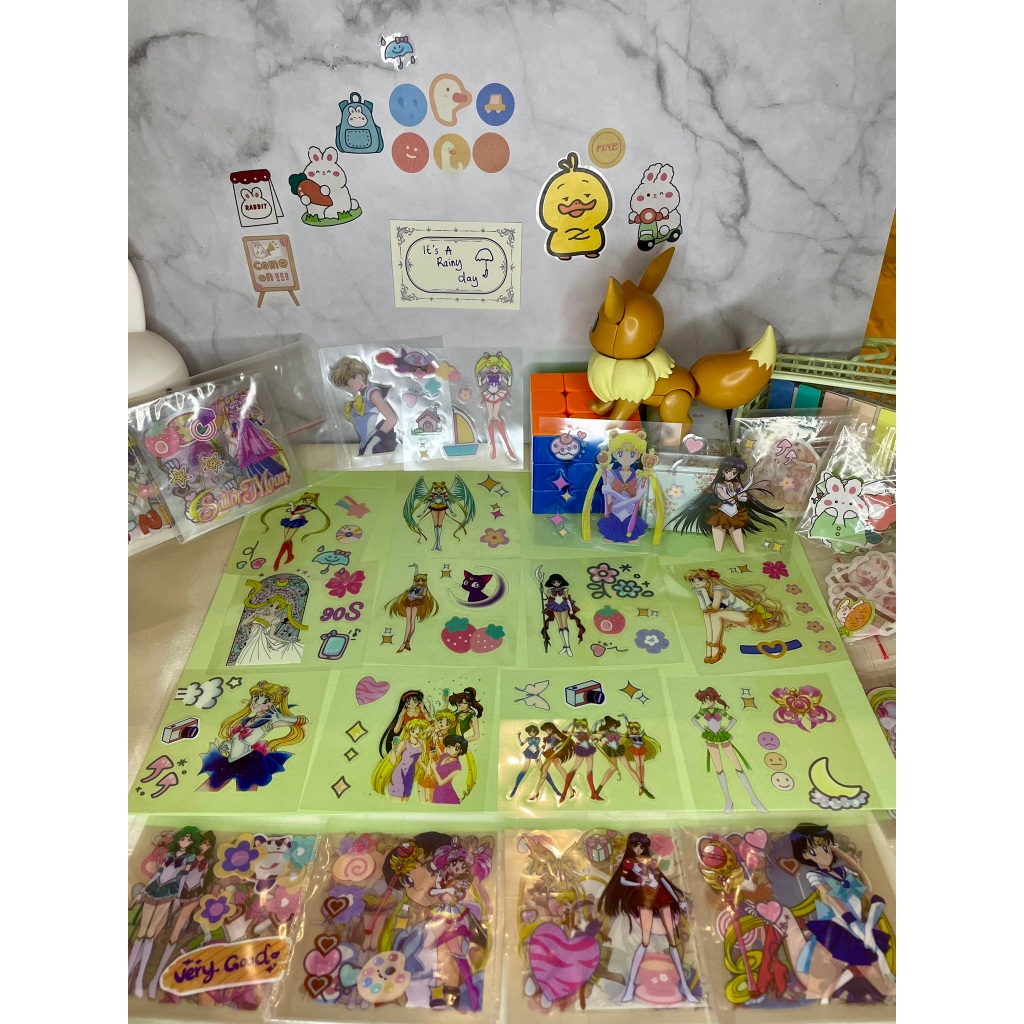 

Mini Sticker Sailor Moon (set of 8) -- Stiker Karakter Cantik dan Lucu