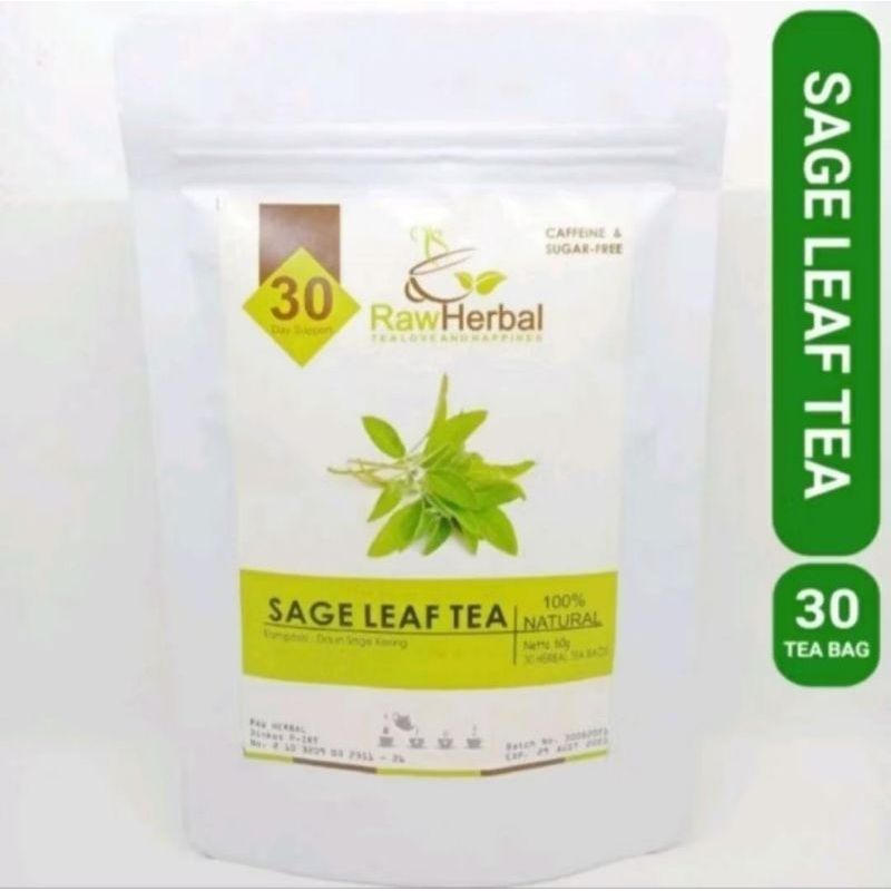 

SAGE LEAF TEA (30 Tea Bag) baik bagi ibu yg sedang menyapih mengurangi produksi asi