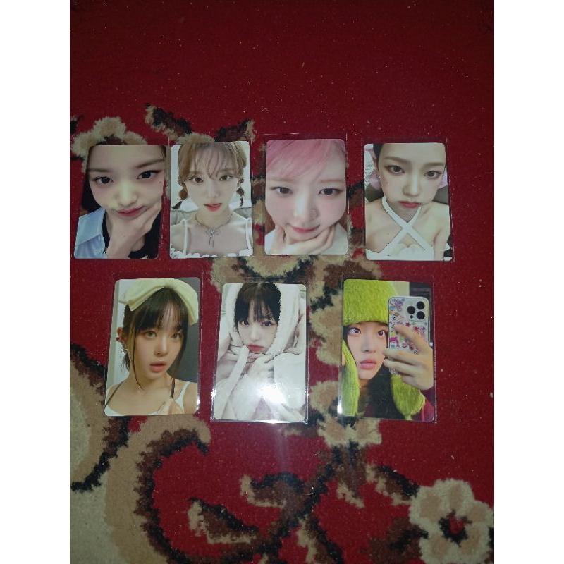 photocard winmel, karmol, wony selimut, hanni pita, hanni ip, reizoom, dan wonyzoom unofficial