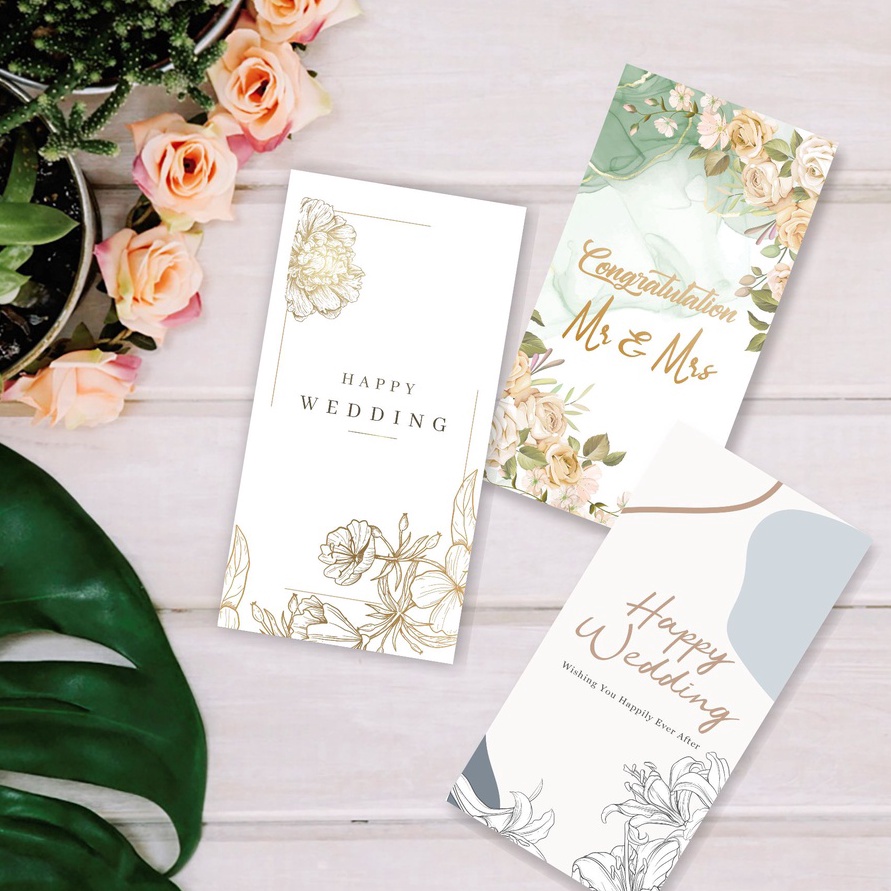 

HJ6 Amplop Wedding Angpao Pernikahan Amplop Hadiah Nikah Wedding Gift