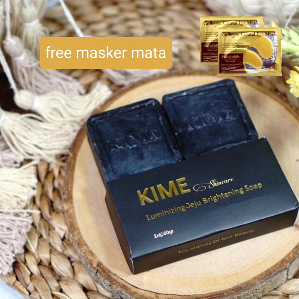 KODE R2F6 Sabun KIME Skincare Luminizing Jeju Brightening Soap isi 2 sabun