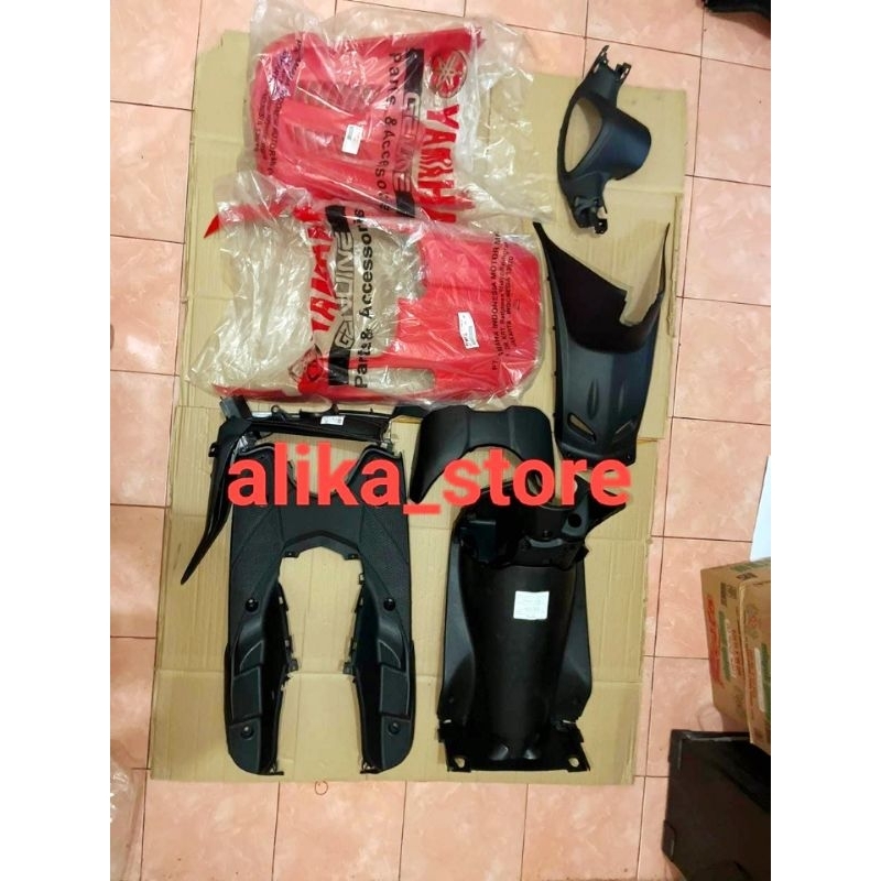 full body kasar yamaha mio smile kolong paru original warna merah